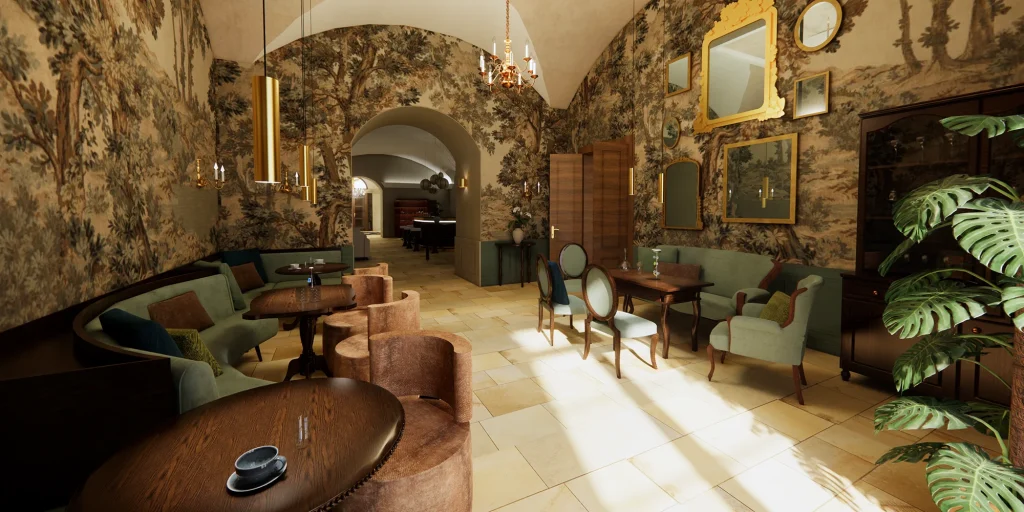 Empfang und Bar – Schlosshotel