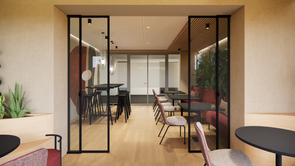 Innenarchitektur Steuerberatungskanzler Küche Kantine