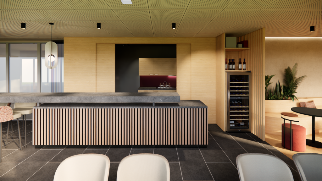 Innenarchitektur Steuerberatungskanzler Küche Kantine