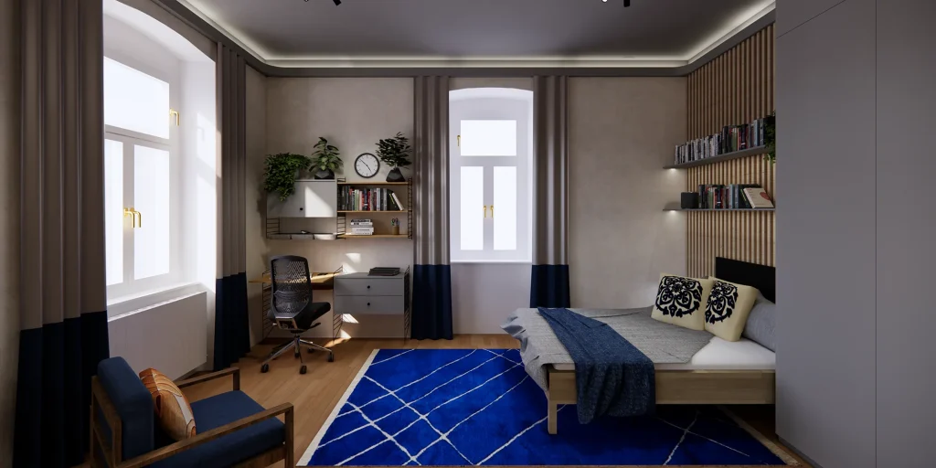 Jugendzimmer mit Chilloutzimmer